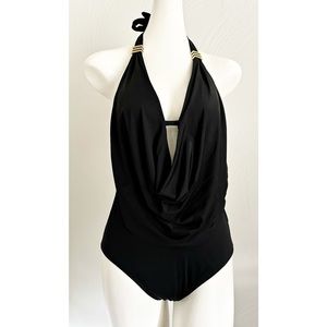 COPY - Moving Sale! EUC Bar III Draped Monokini One-Piece Swimsuit BLACK​ Medium